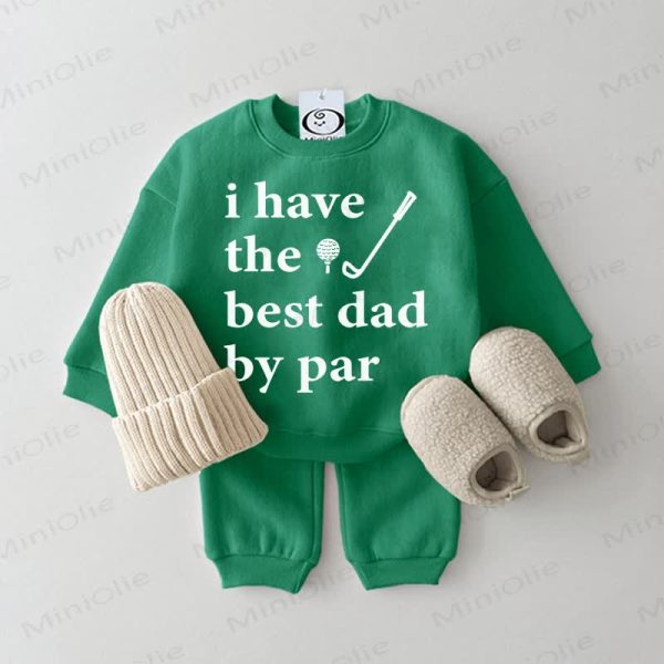 I HAVE THE BEST DAD BY PAR Baby 2-piece Green Set