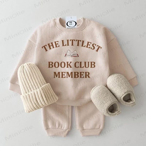 THE LITTLEST BOOK CLUB MEMBER Baby Beige 2-piece Set