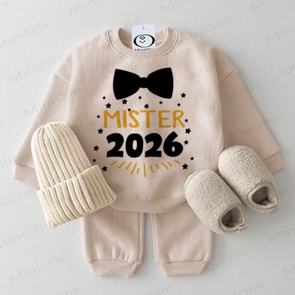 MISTER 2026 Baby Bow Beige 2-piece Set