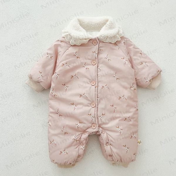 Baby Comfortable Floral Print Romper