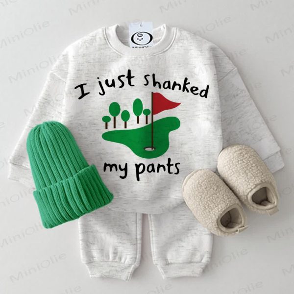 I JUST SHANKED MY PANTS Baby Sweatshirt 2-piece Grey Set