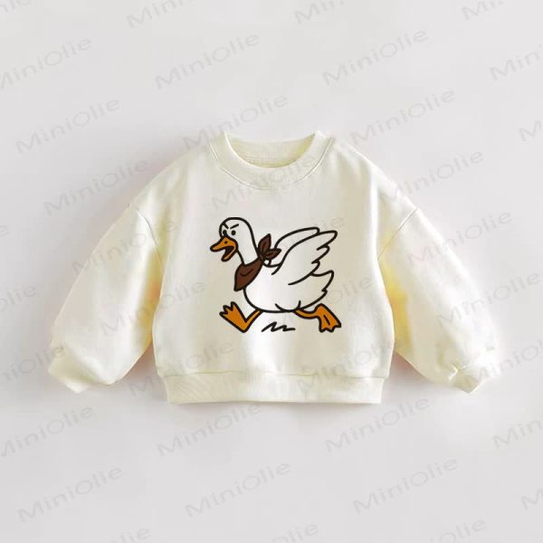 Baby Toddler Cream Goose Sweatshirt