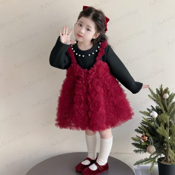 Baby Girl Flower Beading Sleeveless Dress