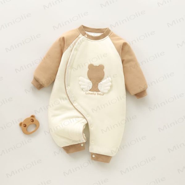 Baby Quilted Angel Bear Romper
