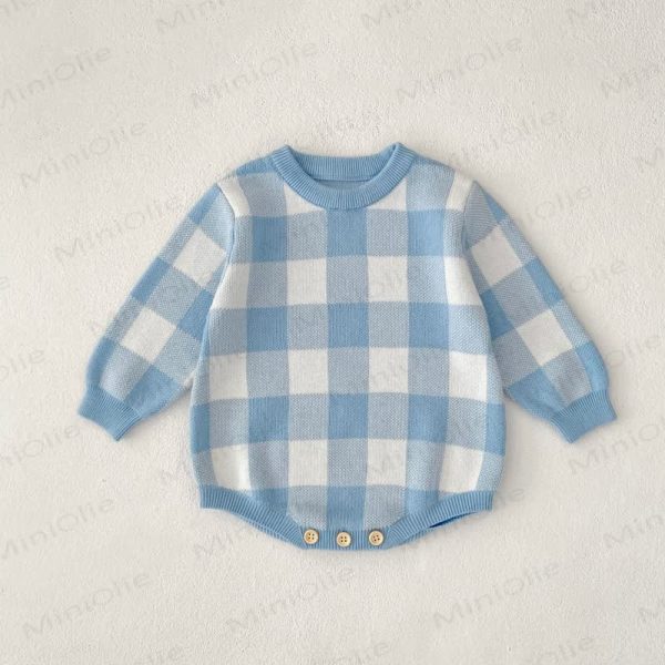 Baby Plaid Knit Bodysuit