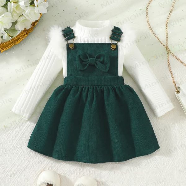 Baby Toddler Girl Christmas Bow Sleeveless Dress