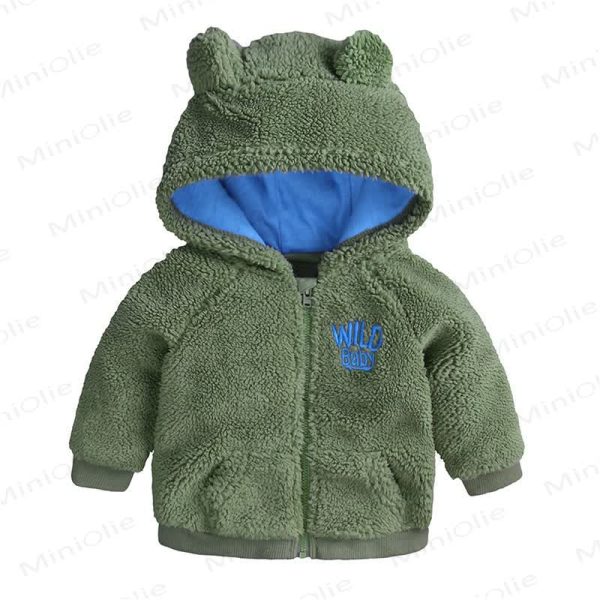 Baby Solid Color Lamb Fleece Outerwear