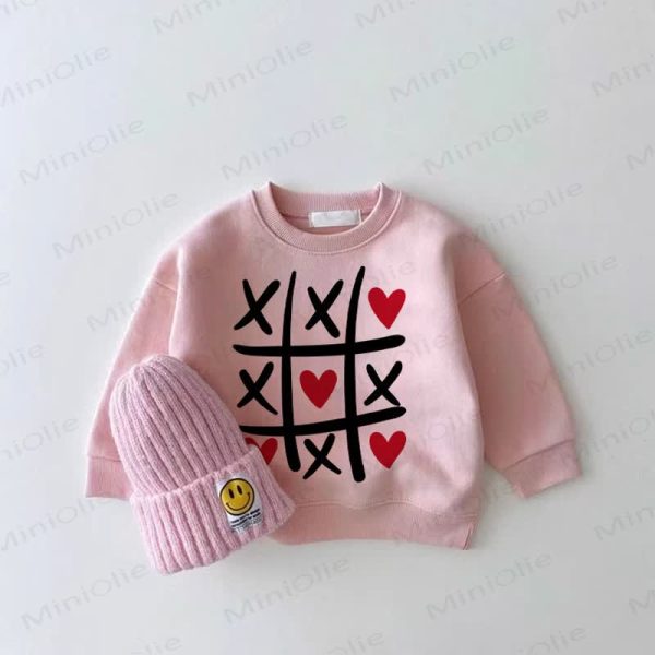 Baby Girl Pink Heart Sweatshirt
