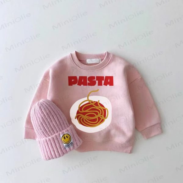 PASTA Baby Girl Pink Sweatshirt