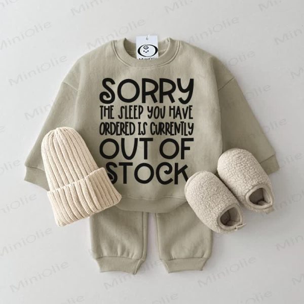 SORRY THE SLEEP YOU HAVE ORDERED IS CURRENTLY OUT OF STOEK Baby Grey Green 2-piece Set