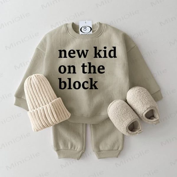 NEW KID ON THE BLOCK Baby Grey Green 2-piece Set