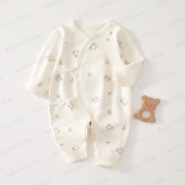 Baby Bear Leaves Kimono Romper