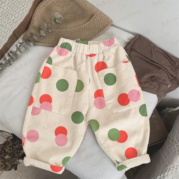 Baby Toddler Polka Dot Beige Pants
