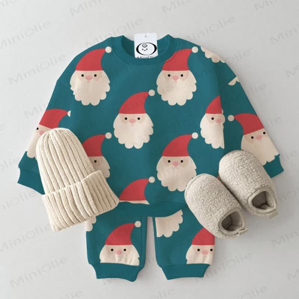 Baby Santa Claus Green 2-piece Set