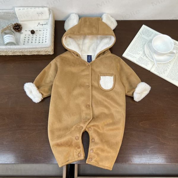 Baby Bear Cute Fleece Romper