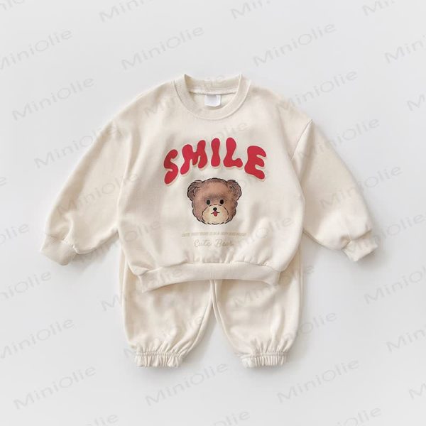 SMILE Baby Toddler Girl Bear 2-piece Set