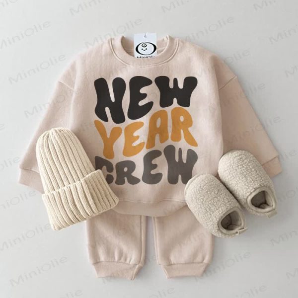 NEW YEAR CREW Baby Beige 2-piece Set