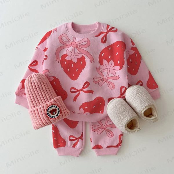 Baby Toddle Pink Strawberry 2-piece Set