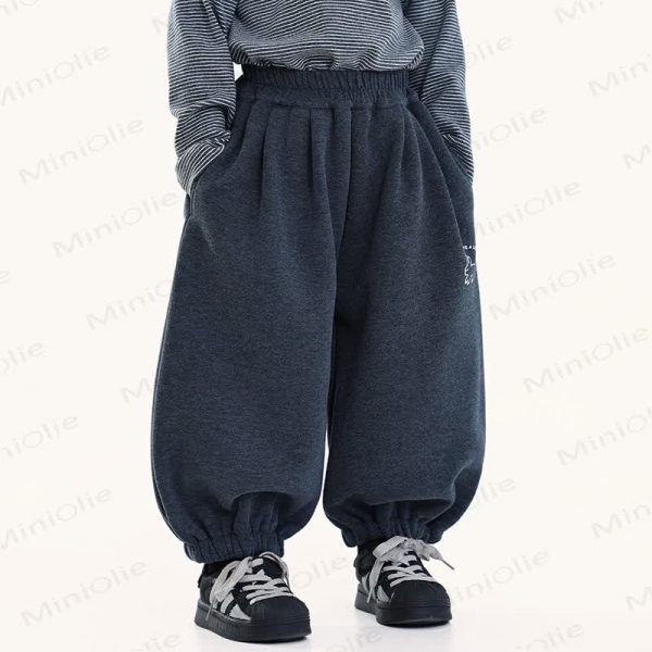 HAVE A GOOD TIME Toddler Kid Boy Bunny Fleece Pants