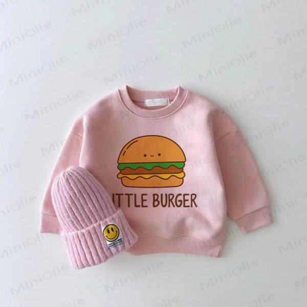LITTLE BURGER Baby Girl Pink Sweatshirt
