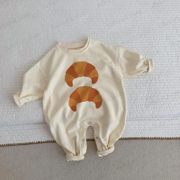 Baby Toddler Croissant Beige Romper