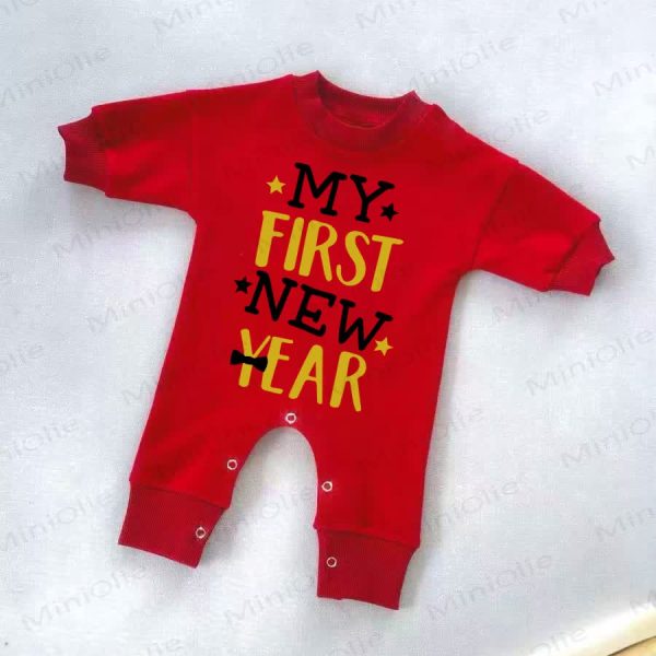 MY FIRST NEW YEAR Baby Red Romper
