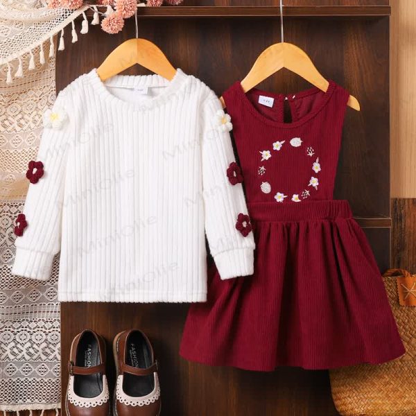 Toddler Girl Embroidered Flower Dress