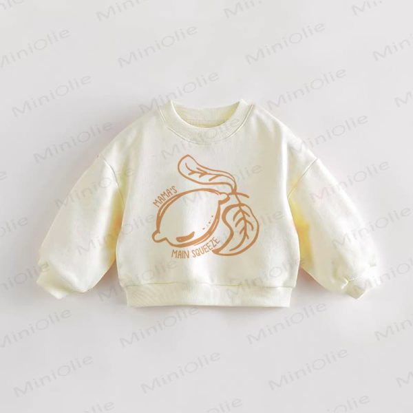 MAMA'S MAIN SQUEEZE Baby Toddler Cream Sweatshirt