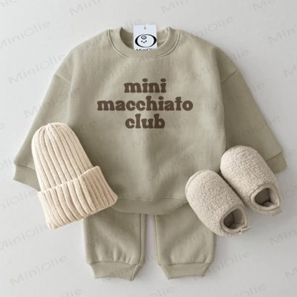 MINI MACCHIATO CLUB Baby 2-piece Grey Green Set