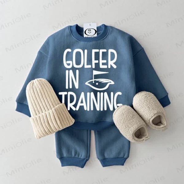 GOLFER IN TRAINING Baby Sweatsuit 2-piece Set