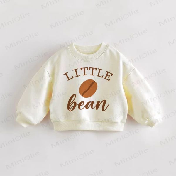 LITTLE BEAN Baby Toddler Cream Sweatshirt