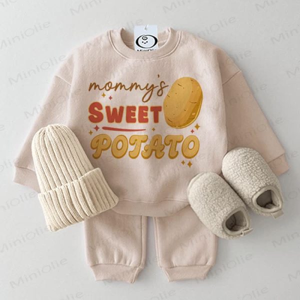 MOMMY'S SWEET POTATO Baby 2-piece Beige Set