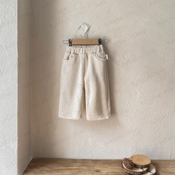 Baby Boy Fleece Solid Color Pants