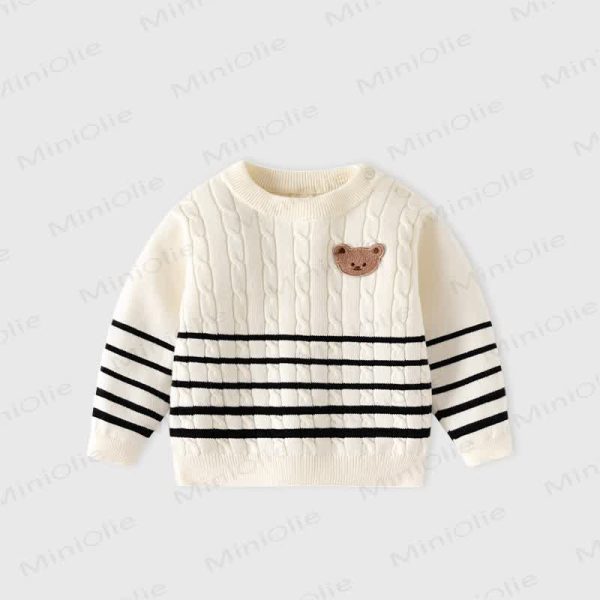 Baby Toddler Striped Cable Knit Sweater