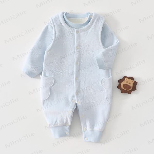 Baby Fleece Bear Pocket Romper