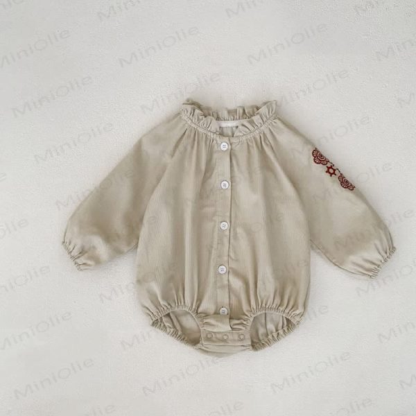 Baby Embroidered Corduroy Bodysuit