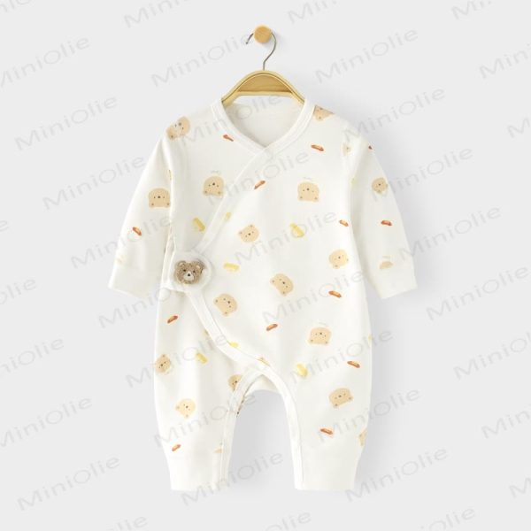 Baby Bear Print Newborn Romper