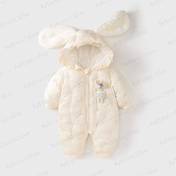 Baby Girl Bunny Fleece Cute Romper