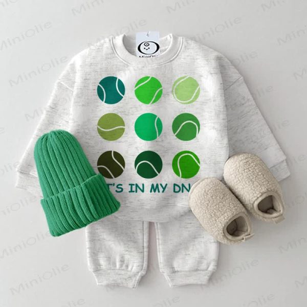 IT'S IN MY DNA Baby 2-piece Light Grey Set