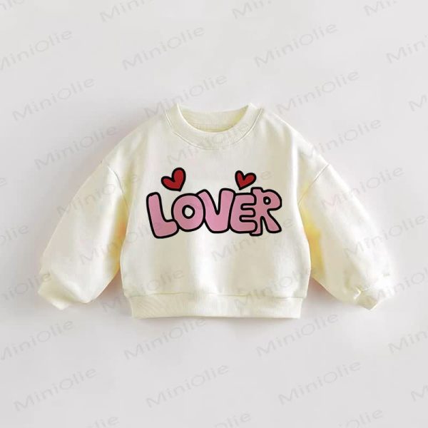 LOVER Baby Toddler Cream Sweatshirt