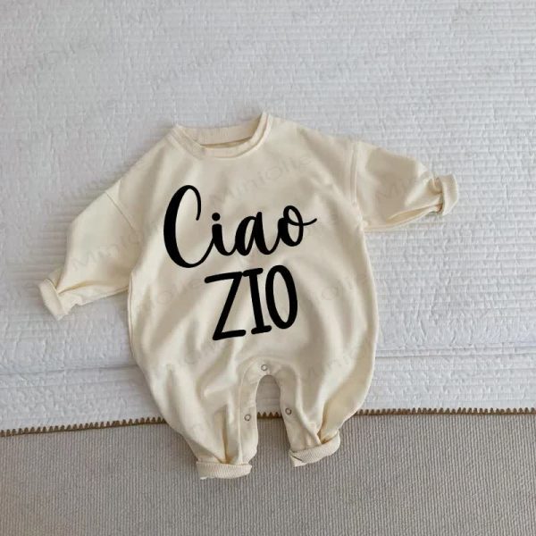 CIAO ZIO Baby Toddler Beige Romper