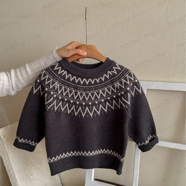 Toddler Crew Neck Knit Sweater