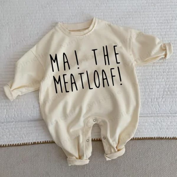 MA! THE MEATLOAF! Baby Toddler Beige Romper