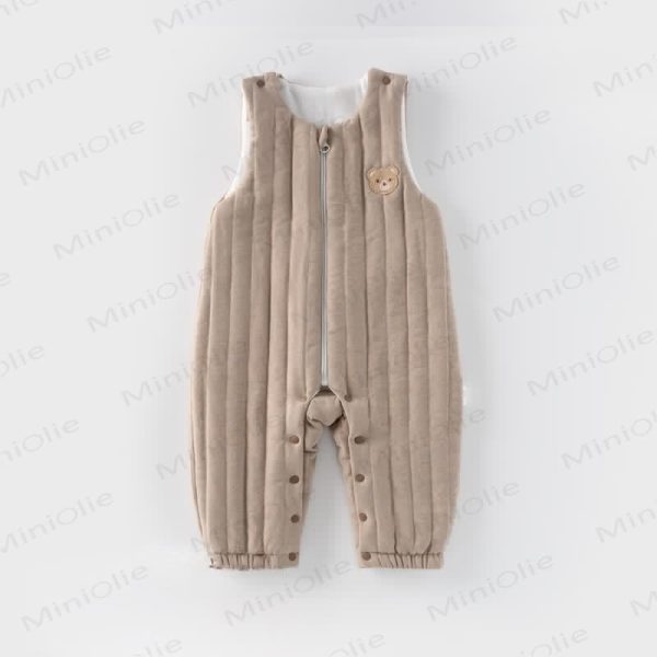 Baby Sleeveless Quilted Bear Romper