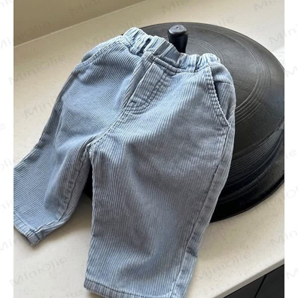 Baby Boy Solid Color Cord Pants