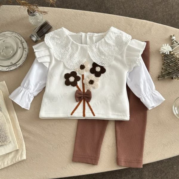 Baby Girl Flower Lace 2-piece Set
