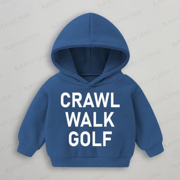CRAWL WALK GOLF Baby Blue Sweatshirt