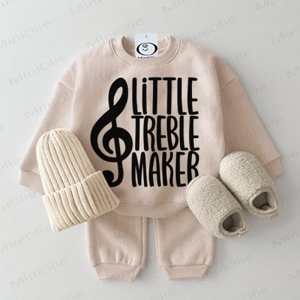 LITTLE TREBLE MAKEB Baby 2-piece Beige Set
