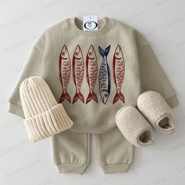 Baby Fish Grey Green 2-piece Set