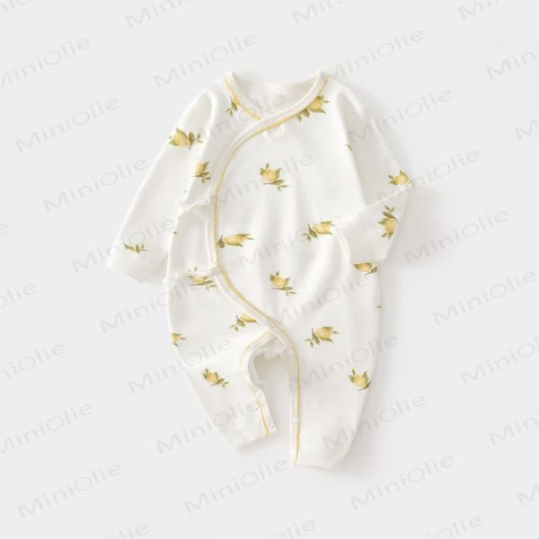 Baby Lemon Print Newborn Romper
